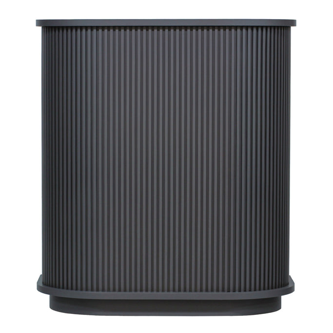 ダークグレー色おしゃれなレジカウンター【カミラ】正面