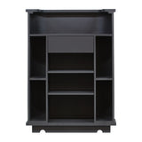 ダークグレー色おしゃれなレジカウンター【カミラ】裏面