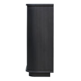 ダークグレー色おしゃれなレジカウンター【カミラ】横面