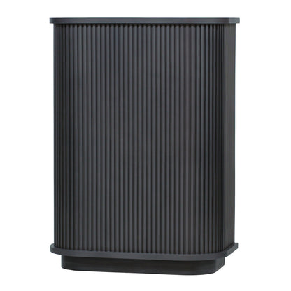 ダークグレー色おしゃれなレジカウンター【カミラ】斜め