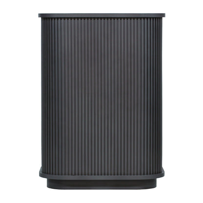 ダークグレー色おしゃれなレジカウンター【カミラ】正面