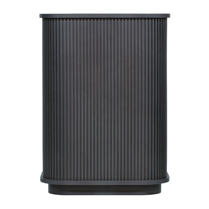 ダークグレー色おしゃれなレジカウンター【カミラ】正面