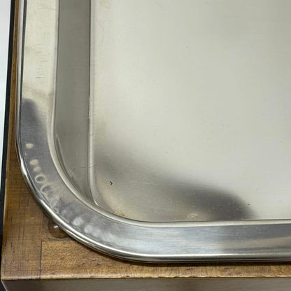 アウトレット 3段ウッドワゴン ステンレストレイ3枚 キャスター付き(BR)【完成品出荷】OL2143 通常価格￥19,580