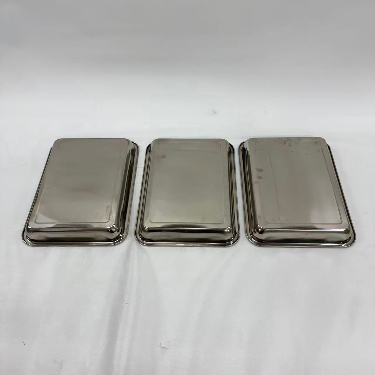 アウトレット 3段ウッドワゴン ステンレストレイ3枚 キャスター付き(BR)【完成品出荷】OL2128 通常価格￥19,580
