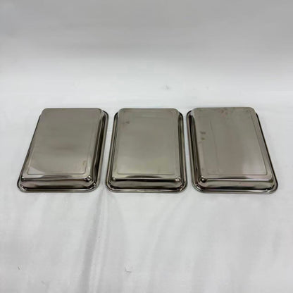 アウトレット 3段ウッドワゴン ステンレストレイ3枚 キャスター付き(BR)【完成品出荷】OL2128 通常価格￥19,580