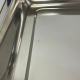 アウトレット 3段ウッドワゴン ステンレストレイ3枚 キャスター付き(BR)【完成品出荷】OL2142 通常価格￥19,580