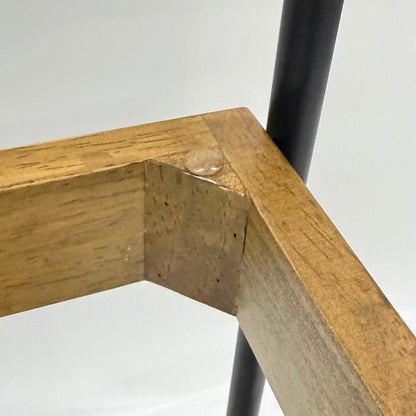 アウトレット 3段ウッドワゴン ステンレストレイ3枚 キャスター付き(BR)【完成品出荷】OL2142 通常価格￥19,580