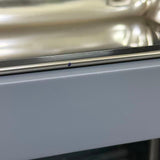 アウトレット 3段ウッドワゴン ステンレストレイ3枚 キャスター付き(GY)【完成品出荷】OL2220 通常価格￥19,580