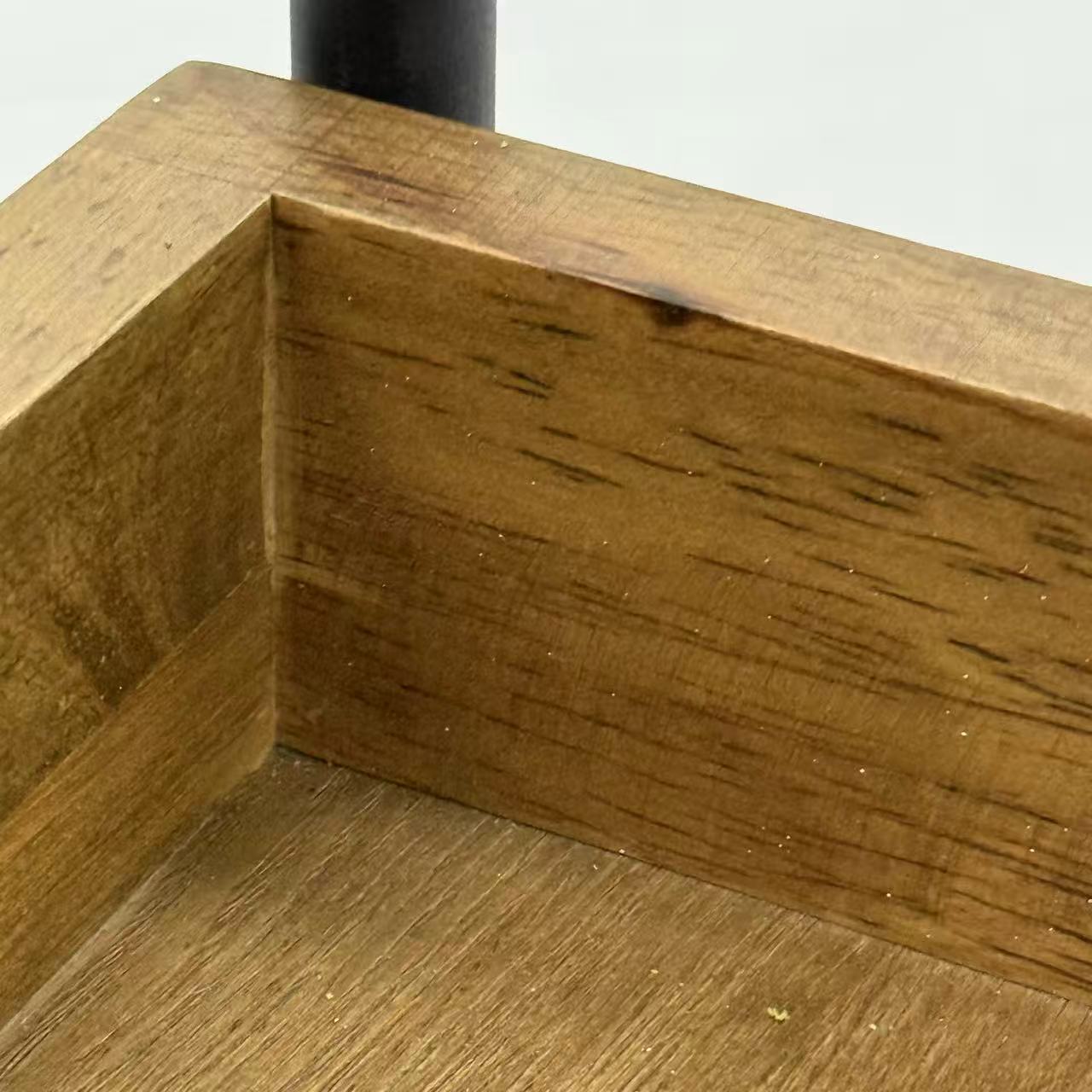 アウトレット 3段ウッドワゴン ステンレストレイ無し キャスター付き(BR)【完成品出荷】OL2134 通常価格￥16,280