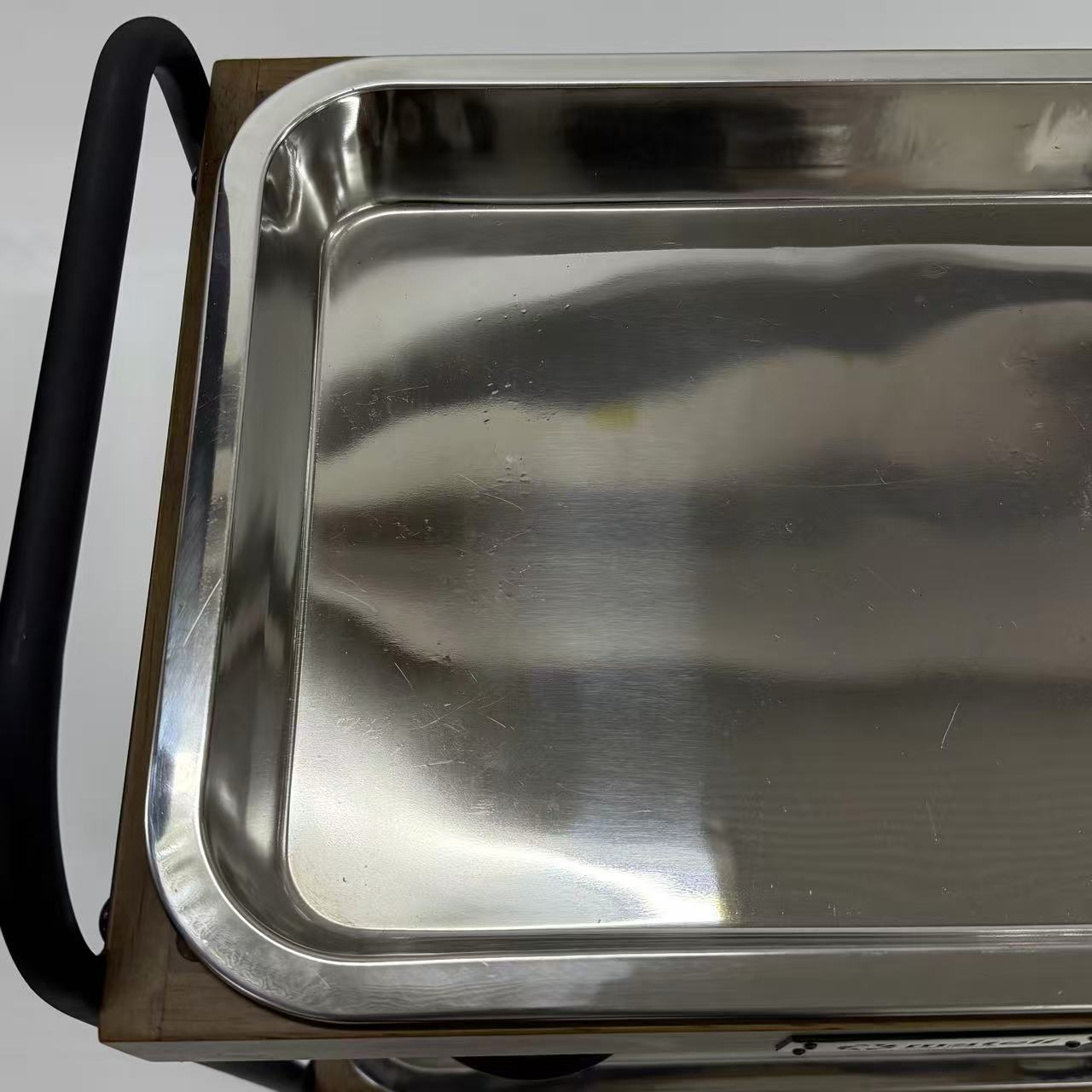 アウトレット 3段ウッドワゴン ステンレストレイ3枚 キャスター付き(BR)【完成品出荷】OL2140 通常価格￥19,580