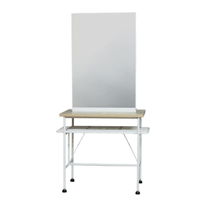 ベージュ色アイアンドレッサー【ローガン】斜め1