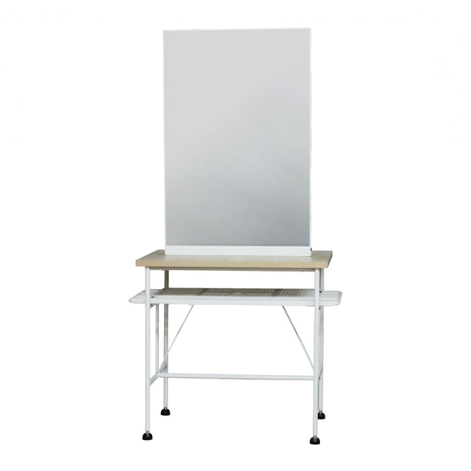 ベージュ色アイアンドレッサー【ローガン】斜め1