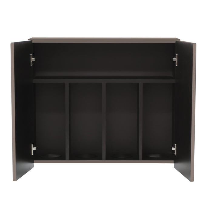 ベージュグレー色フラットシャンプーキャビネット【上台】