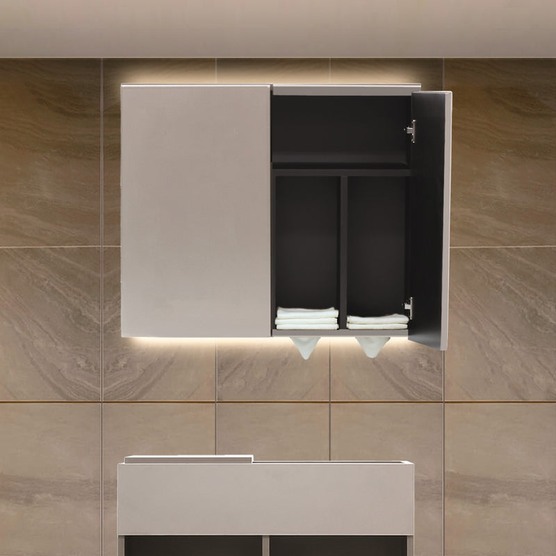 ベージュグレー色フラットシャンプーキャビネット【上台】