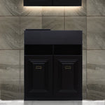 ブラック色モールディングありシャンプーキャビネット【下台】