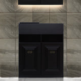 ブラック色モールディングありシャンプーキャビネット【下台】