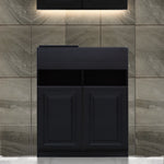 ブラック色モールディングありシャンプーキャビネット【下台】