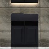 ブラック色モールディングありシャンプーキャビネット【下台】