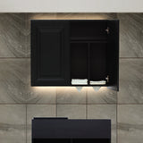 ブラック色モールディングありシャンプーキャビネット【上台】