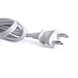 ホワイト色薄型簡易取り付け型コンセントプラグ　コード