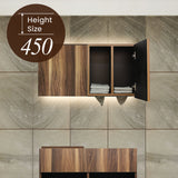 アウトレット フラットシャンプーキャビネット 上台H450 (DBW) OL2073【完成品出荷】 通常価格￥25,080