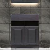 グレー色モールディングありシャンプーキャビネット【下台】