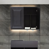 グレー色モールディングありシャンプーキャビネット【上台】