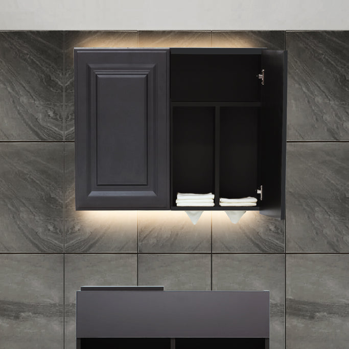 グレー色モールディングありシャンプーキャビネット【上台】