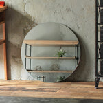 部屋にあるウォールアートミラー【サークル600】