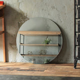 部屋にあるウォールアートミラー【サークル600】