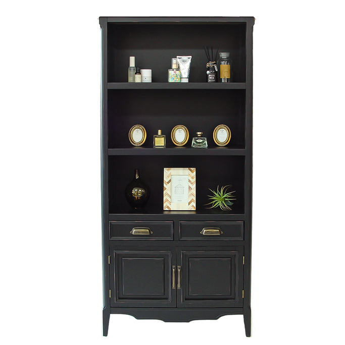 ブラック色店販用キャビネット【ストレート脚】の詳細