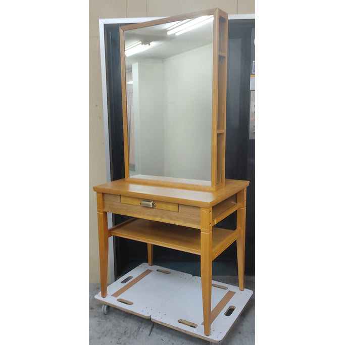 アウトレット ウッドドレッサー収納式 両面 OL1909