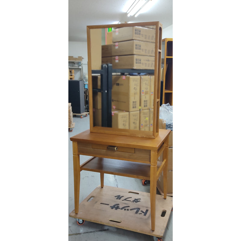 アウトレット ウッドドレッサー収納式 両面 OL1917