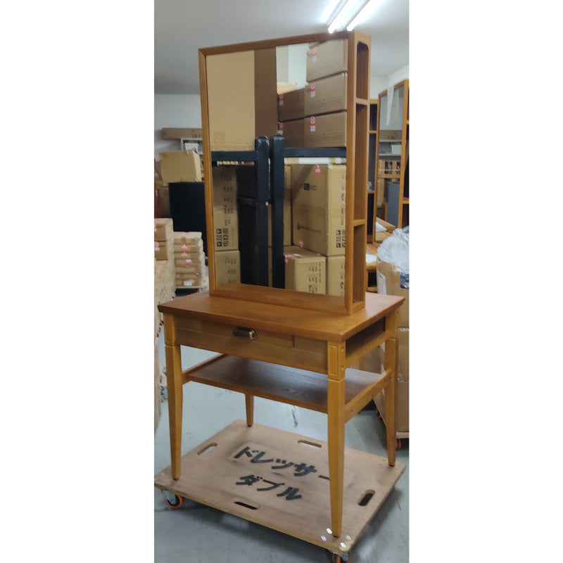 アウトレット ウッドドレッサー収納式 両面 OL1917