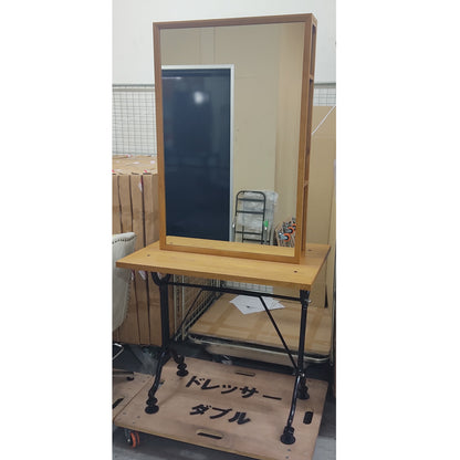 アウトレット ミシン脚ドレッサー収納式 両面 OL1955