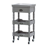 グレー色アンティークワゴン【ルシール】