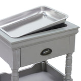 グレー色アンティークワゴン【ルシール】の詳細