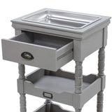 グレー色アンティークワゴン【ルシール】の詳細