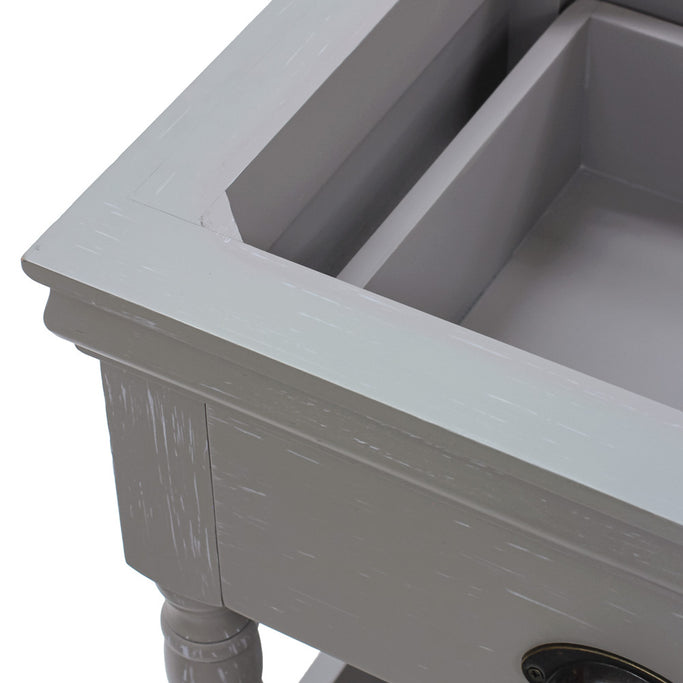 グレー色アンティークワゴン【ルシール】の詳細