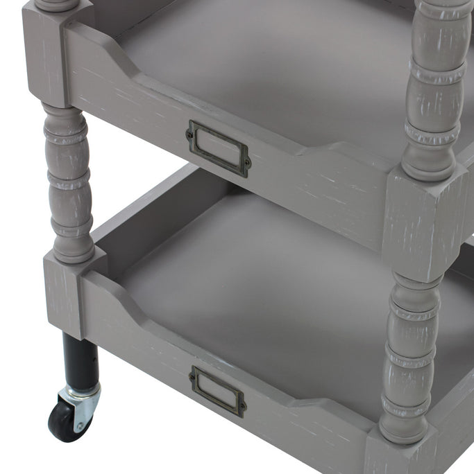 グレー色アンティークワゴン【ルシール】の詳細