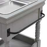 グレー色アンティークワゴン【ルシール】の詳細