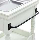 白色アンティークワゴン【ルシール】の詳細