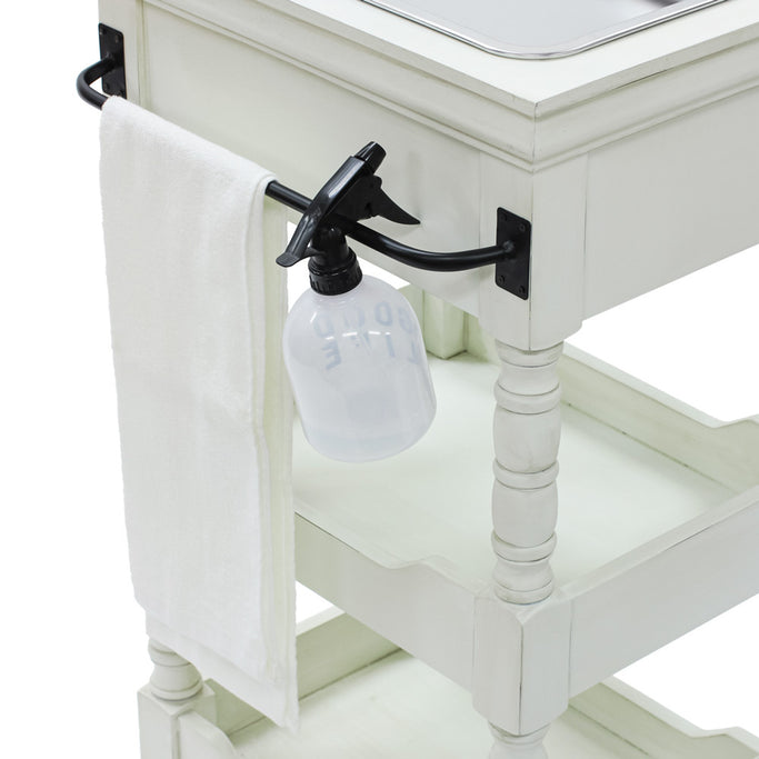 白色アンティークワゴン【ルシール】の詳細