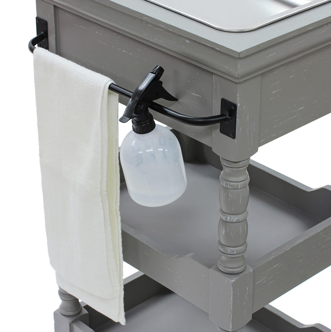 グレー色アンティークワゴン【ルシール】の詳細