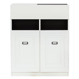 ホワイト色モールディングありシャンプーキャビネット【下台】