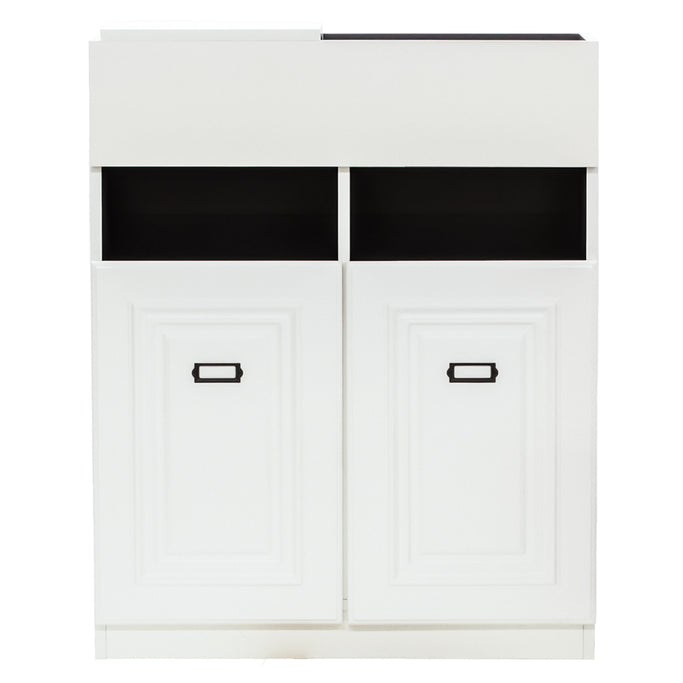 ホワイト色モールディングありシャンプーキャビネット【下台】