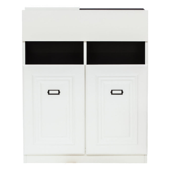 ホワイト色モールディングありシャンプーキャビネット【下台】