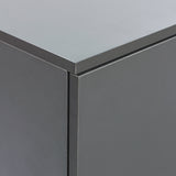 ダークグレー色ストック型キャビネット下台の詳細