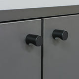 ダークグレー色ストック型キャビネット下台の詳細