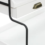 ホワイト色ディスプレイシェルフキャビネット ディテール写真